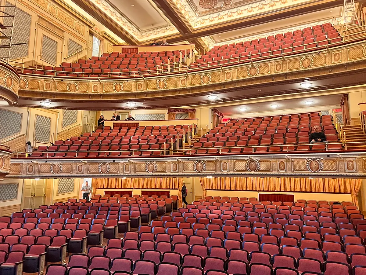 Inside James Earl Jones Theatre After Restoration Improvements Have Been Completed