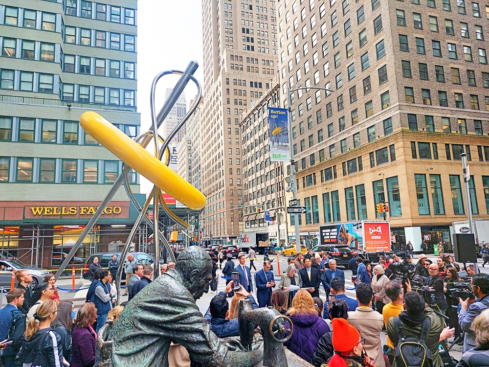 NYC's Button and Needle Sculpture, a McLaren Engineering Group project