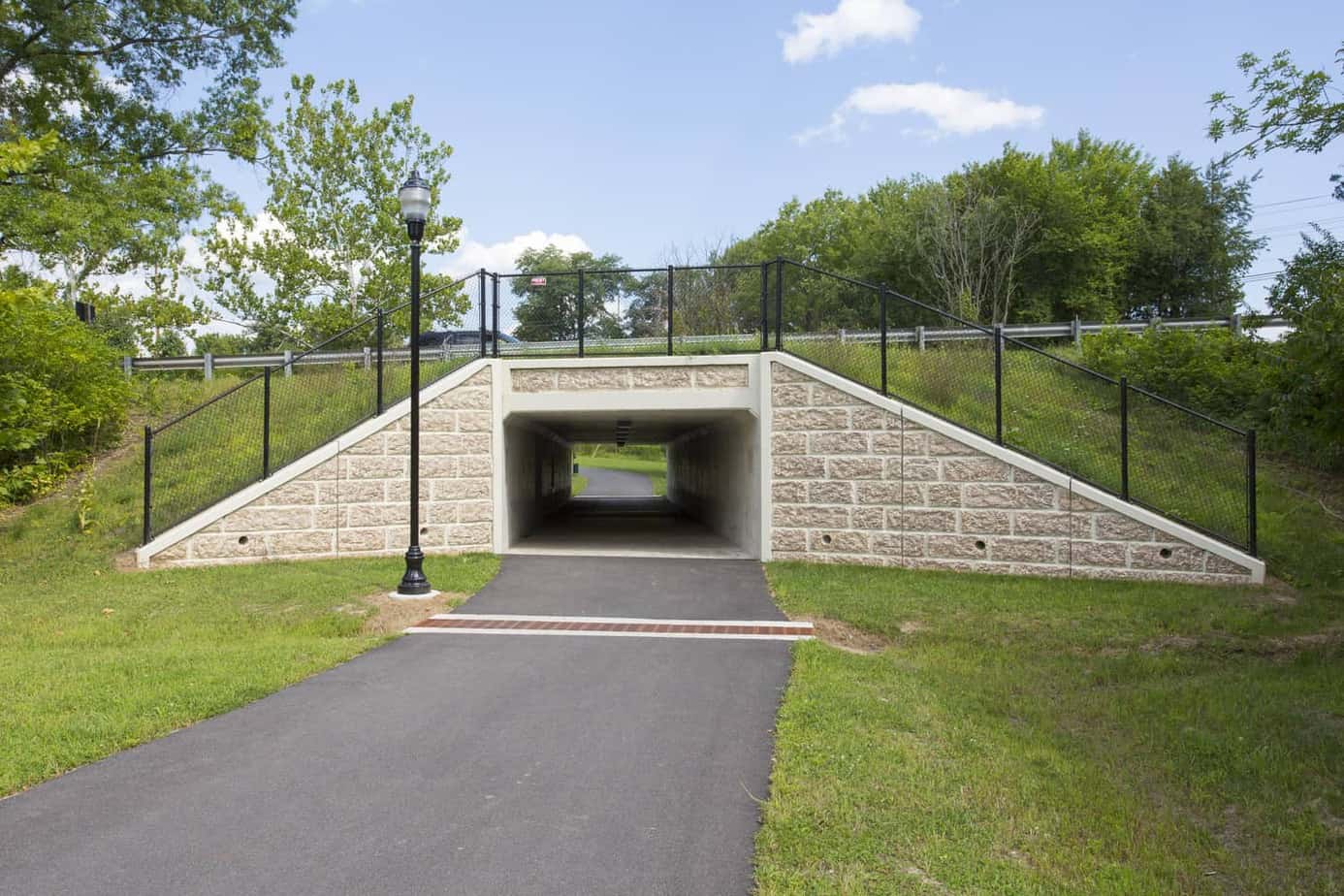 Frederick Shared Use Path Box Culvert Underpass in Park, Baltimore, Maryland