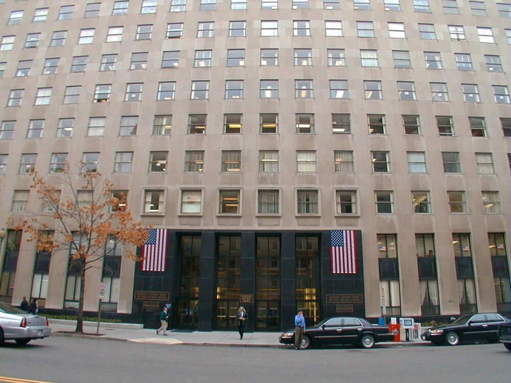 Lafayette Building Parking Garage Entrance