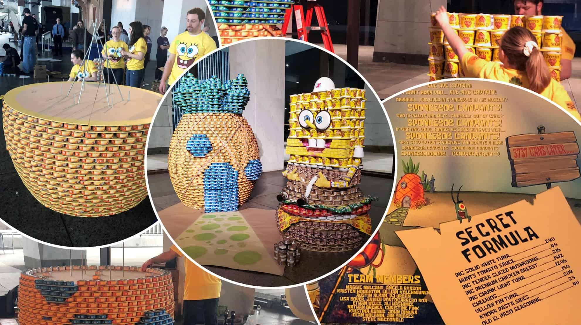 Capital Region CANstruction - SpongeBob CANpants