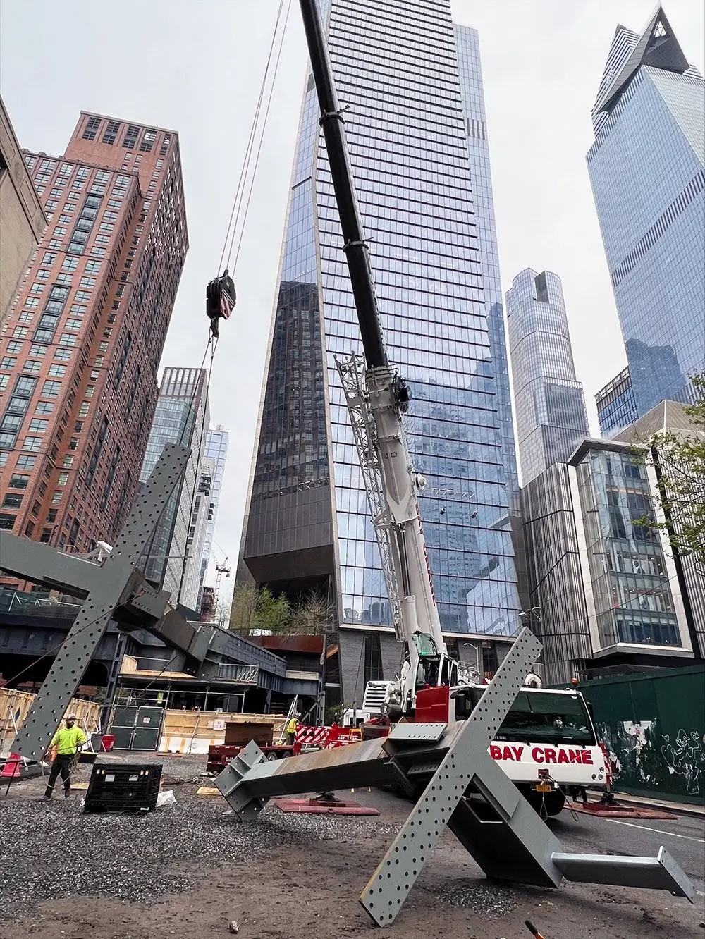 Highline Moynihan Connector Crane Support Construction