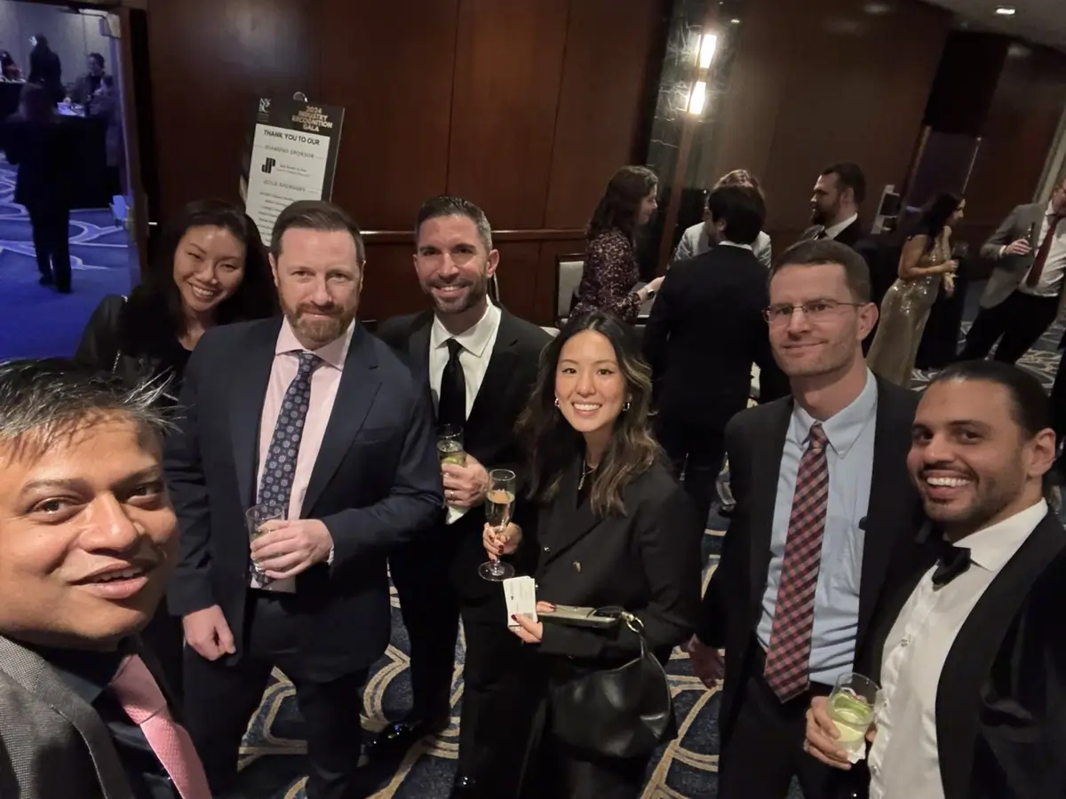 McLaren team members at the NYBC Industry Gala with colleagues and leaders in the AEC industry.