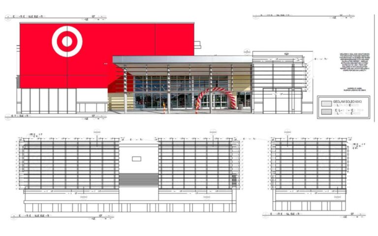 Target at Flamingo Crossing Facade Drawing